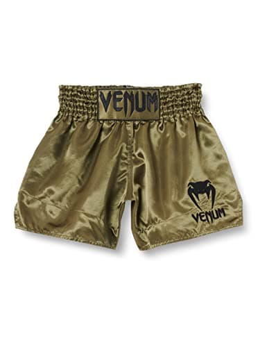Short de MuayThai Venum Classique Homme - Shorts Venum Classique pour Sportifs - Shorts de MuaiThai Top Sélect — Khaki/Noir