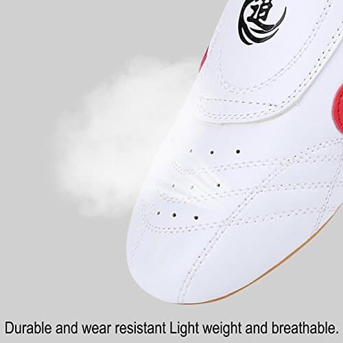 Dilwe Chaussures de Boxe en Cuir PU pour Adultes Professionnels Boxe et Kickboxing Mixtes Taille EU 42-52 Entrainement C