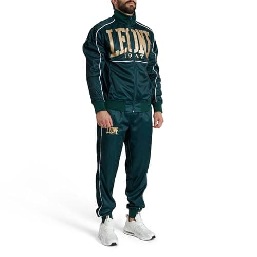LEONE 1947 Tuta Premium Survêtement haut de gamme pour Homme et Femme Mixterowadieux chaud et confortableMode intérieure — Vert Bouteille