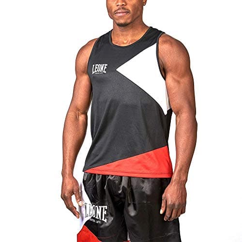 LEONE 1947 Fighter Life Débardeur de Boxe Mixte Pour Hommes Entraînements Intensifs Ergonomiques Doux