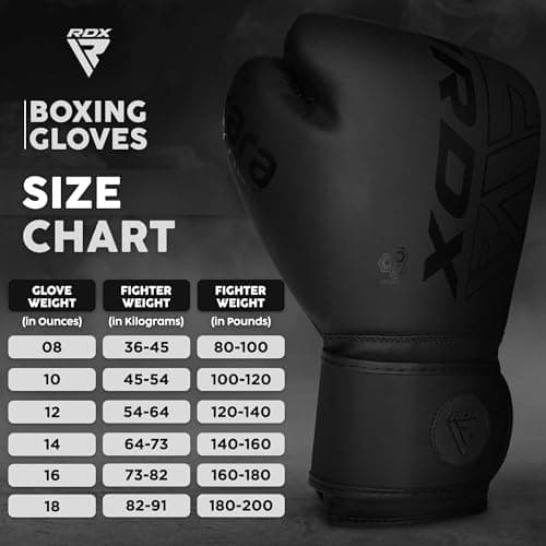 Gants de Boxe Muay Thai RDX Maya Hide Homme Femme Adulte 8 10 12 14 16oz Sparring Kickboxing MMA, Gants de Boxe RDX Maya