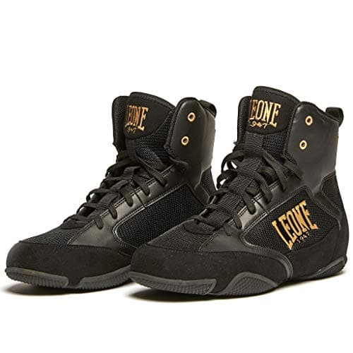 LEONE 1947 Premium Boxe Taille Adaptable pour Tous Utilisables en Arène et en Forme — Noir