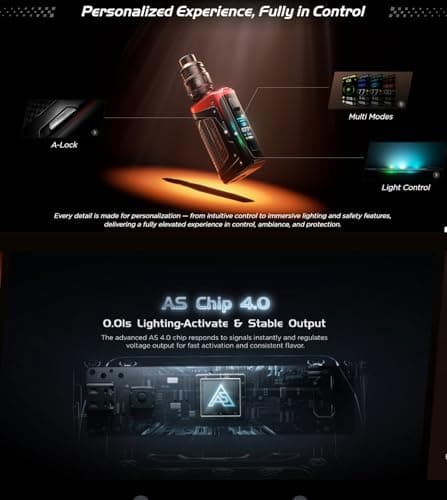 GEEKVAPE Aegis Legend 5 Kit pour vapoteurs avancés | Haute_performance 200W Aegis Legend 5 TC Box Mod + 5,5ml Z0.15 Sub-