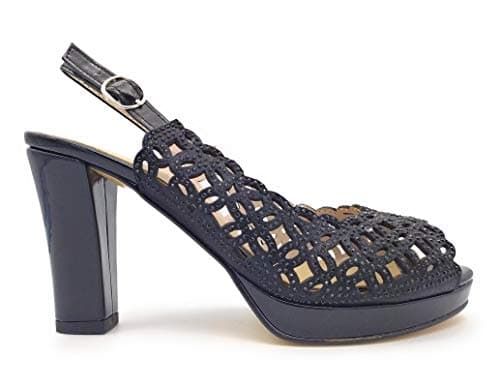 Leone Shoes Sandales pour femme | Qualité synthétique | Modèle 302873LS | Confort et élégance | Femmes | Printemps | Cha