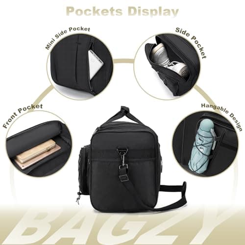 Sac de sport BAGZY grand 70L homme - parfait pour fitness, voyage et week-end | rangement efficace pour extérieur/campin