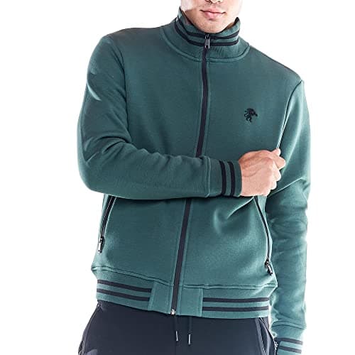 LEONE 1947 Sweat-shirt Homme Col Debout - Icône Soft Basic