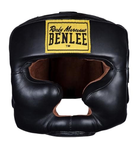 Benlee Kopfschutz Leather Full Face Protection pour cyclistes et workers en milieu outdooravec protection maximale, resp