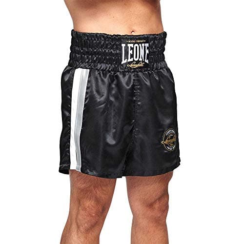 LEONE 1947 Short Boxe Authentique en Noir pour Homme en Salon de Réception Élégant et Confortable AB243