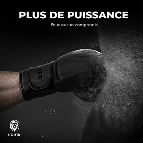 Gants de Boxe FIGHTR® Premium - Stabilité Idéale & Puissance de Frappe | Pour la Boxe, Le MMA, Le Muay Thai & Le Kickbox