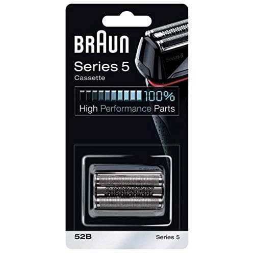 Braun 52B Noire, Tête De Rasoir De Rechange Originale, Compatible Avec Les Rasoirs Series 5, Rasage Hommes, Brossage De