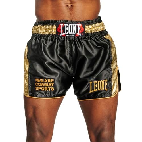 LEONE 1947 Short Muay Thai Kick Boxe KHAO LAK AB876 - Combats professionnels - Boxeurs - Gym - Ergonomie améliorée - Tai
