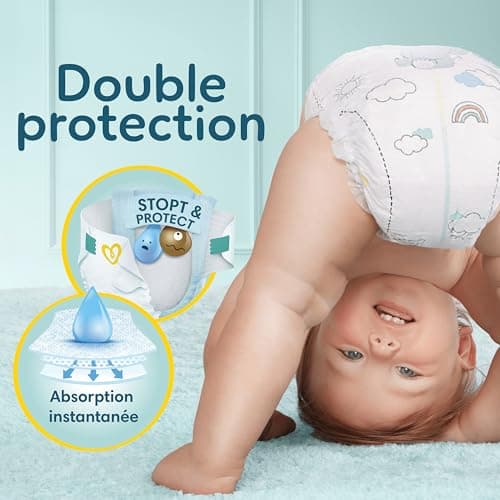 Chaussures Pampers Premium Protection Taille 5, 152 Couches, Idéal pour Enfants 11-16kg, Doux sur la Peau et Protection