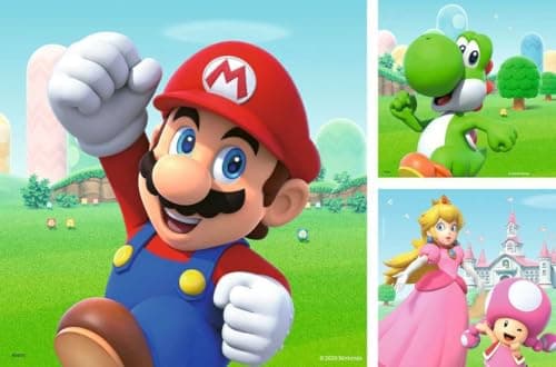 Ravensburger - Puzzle Enfant Super Mario - Puzzles 3x49 p - Dès 5 Ans - FSC The Forest Stewardship Council