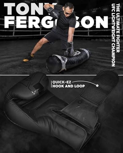 Gants de Boxe Muay Thai RDX Maya Hide Homme Femme Adulte 8 10 12 14 16oz Sparring Kickboxing MMA, Gants de Boxe RDX Maya