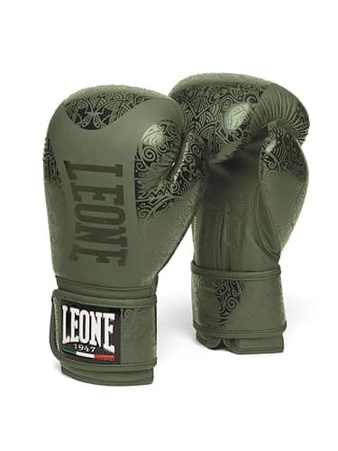 Leone 1947 Gants de Boxe Maori Étendus pour Combattants professionnels et amateurs lors des entraînements et combats, of — Verte
