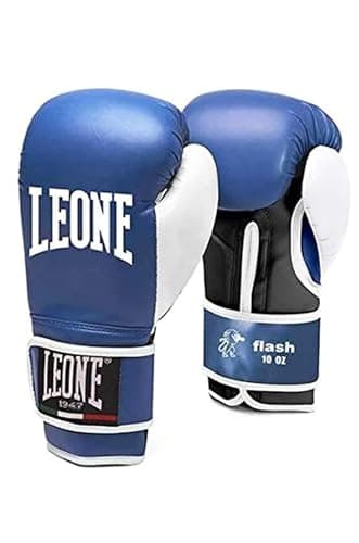 LEONE 1947 Gants de Boxe Junior Flash pour Enfant Unisexe, Noir 4 oz GN083J — bleu