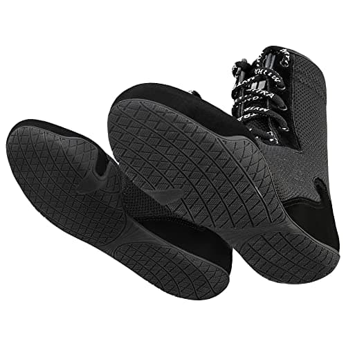 Mytra Fusion Chaussures de Boxe Suede Cuir Boots de Boxe pour Homme et Juniors