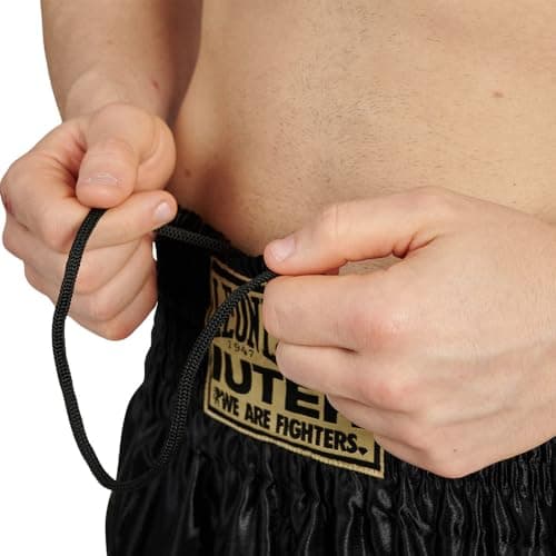 LEONE 1947 Shorts de combat Kickboxing & Thai Taille L pour Entraînement Sportif Élastique et Respirant