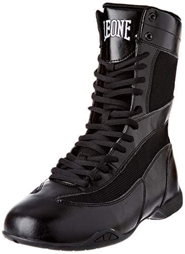 Bottes de boxe LEONE 1947 Mixte Légende Noir 41 EU Sergent Militaire ÉlevéesCombat Performances Envol Élégance