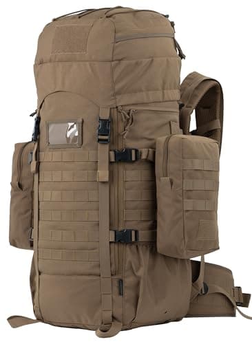 BACKFERRY Sac à dos tactique de 75 l avec cadre interne Molle système d'hydratation pour chasseurs et randonneurs