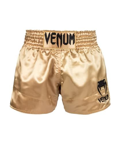 Short de MuayThai Venum Classique Homme - Shorts Venum Classique pour Sportifs - Shorts de MuaiThai Top Sélect — Or/Noir