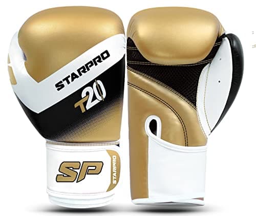Gants de Boxe Starpro Obsidienne Noir Mat Cuir Fuax – Entraînement, Sparring et Kickboxing pour Adultes – 8 oz, 10 oz, 1 — D'or