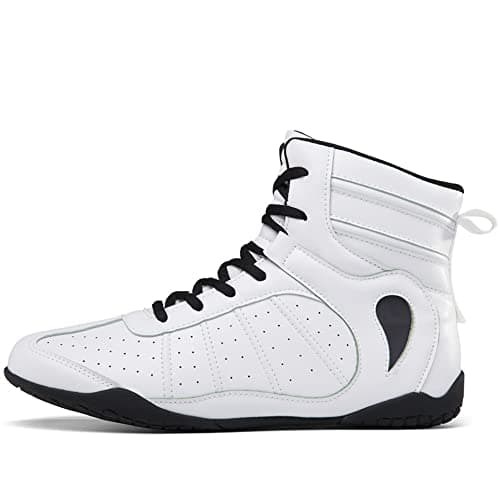 Youngtie Chaussures de Boxe pour Hommes Chaussures de Lutte Professionnelles Bottes de Boxe pour Entraînements Physiques