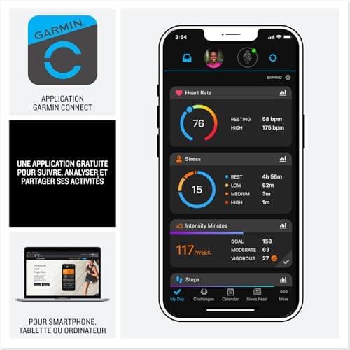 Garmin vívoactive 5 - Montre connectée GPS pour sportifs et personnes actives - Suivi d'entraînement complet - Montres c