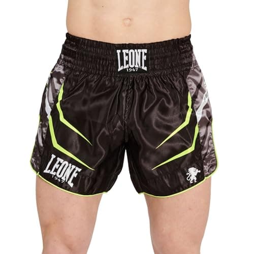 LEONE 1947 Panta Revo Fluo Noir Courtes Chaussures de Boxe Homme