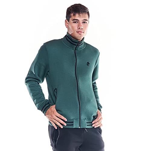 LEONE 1947 Sweat-shirt Homme Col Debout - Icône Soft Basic