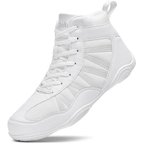 Chaussures de Boxe Situkeke Respirantes pour Hommes Résistantes À l'Usure — Blanc