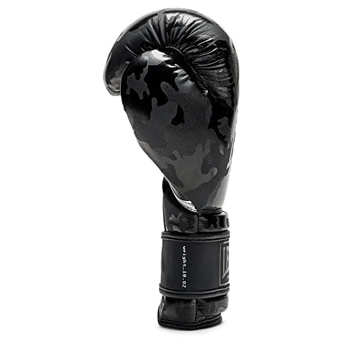 LEONE 1947 - Gants de boxe 14oz pour amateurs de combat, Noir/Gris - Protecteur de main en cuir premium - Idéal pour la