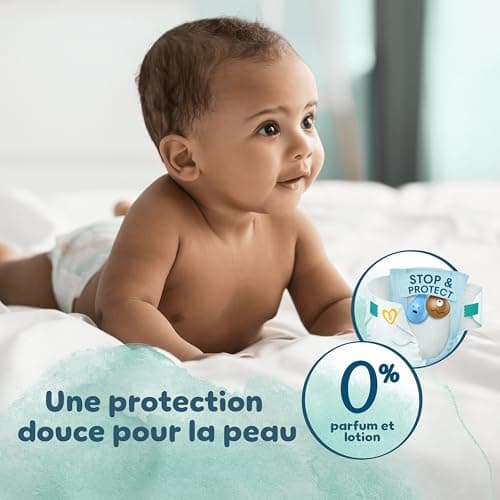 Pampers Harmonie Taille 5, Protection Douce Pour La Peau, 11-16kg, Absorption Pampers 152 Couches, Pack 1 Mois The Fores