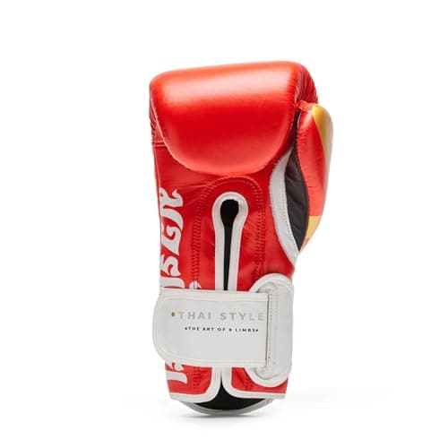 LEONE 1947, Gants de boxe Thai style 16oz, Populaire parmi les boxeurs amoureux de thai boxing, idéaux pour des entraîne