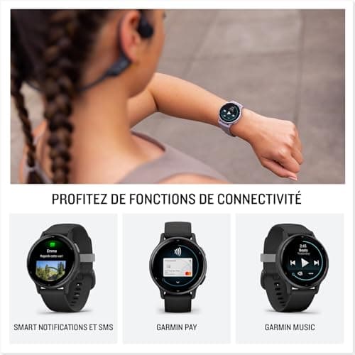 Garmin vívoactive 5 - Montre connectée GPS pour sportifs et personnes actives - Suivi d'entraînement complet - Montres c