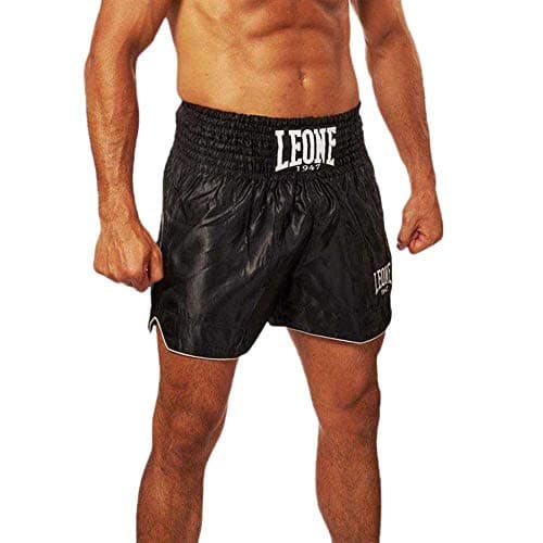 LEONE 1947 Short de Boxe Thai Compressif Mixte pour Entraînement - Modèle Ab766