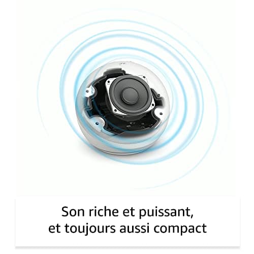 Echo Dot (Nouvelle génération) | Enceinte connectée Bluetooth et Wi-Fi à son puissant avec Alexa | Blanc