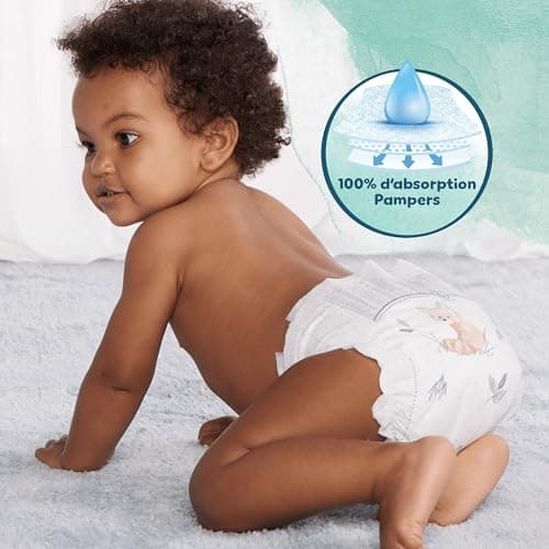 Pampers Harmonie Taille 5, Protection Douce Pour La Peau, 11-16kg, Absorption Pampers 152 Couches, Pack 1 Mois The Fores