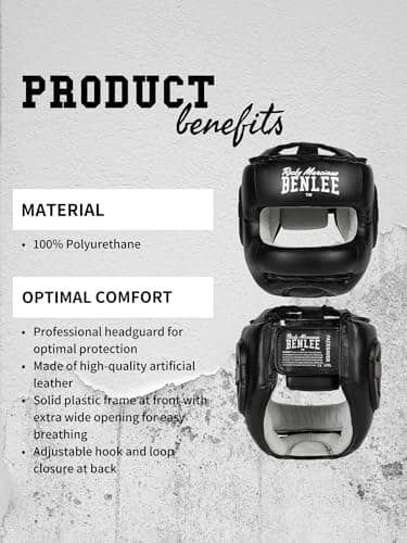 Benlee Protection Visière en Cuir Synthétique – Sécurité pour Hommes en Bâti | Durable & Confortable Gadget Safety
