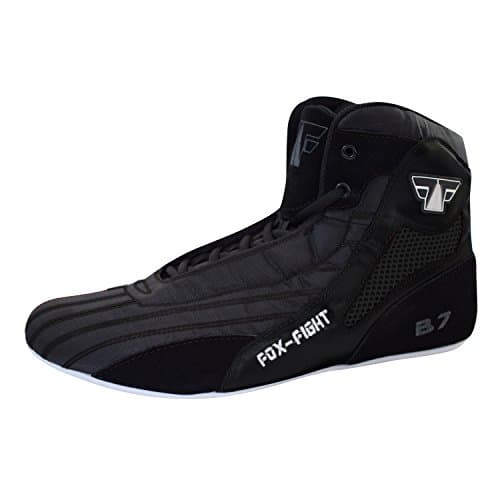 FOX-FIGHT B7 Chaussures de combat pour athlètes Fitness Boxe Gym Noir