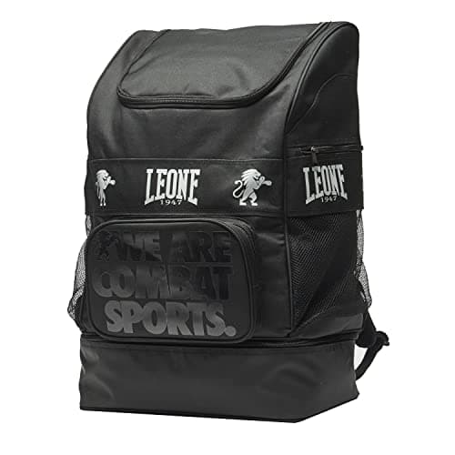 Sac À Dos LEONE 1947 Ambassadeur Noir pour Adulte Unisexe, Design Élégant et Fonctionnel, Taille Unique AC952