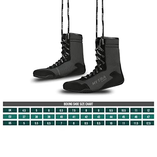 Mytra Fusion Chaussures de Boxe Suede Cuir Boots de Boxe pour Homme et Juniors