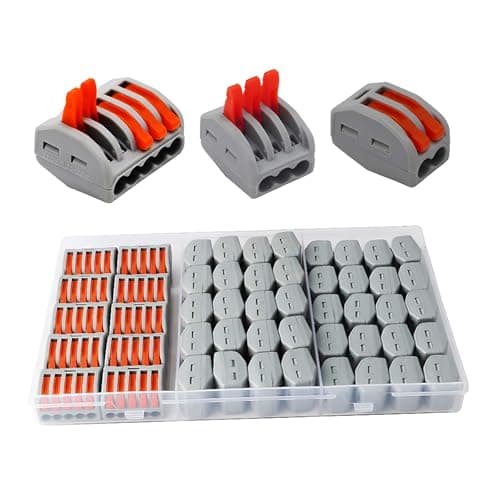 CONNECTEURS ÉLECTRIQUES CESFONJER 16 Pièces Rapides et Compacts pour Câbles PCT-215 (5 Ports) — Kit de connecteurs de câbles - 4