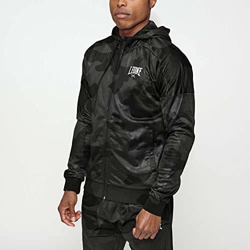 LEONE 1947 Sweatshirt Camo Black Mixte - Chaude et Confortable - Hiver Été
