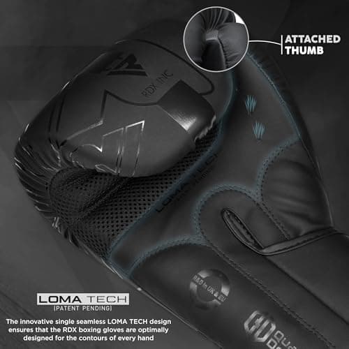 Gants de Boxe Muay Thai RDX Maya Hide Homme Femme Adulte 8 10 12 14 16oz Sparring Kickboxing MMA, Gants de Boxe RDX Maya