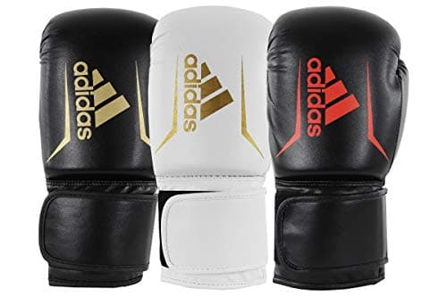 adidas Gants de Boxe Speed 50 - Protection Renforcée pour Entraînement Pro et Compétition - Nouvelle Génération de 500g — Noir/doré