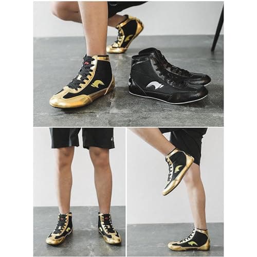 Chaussures de boxe hautesGeneric pour homme - Entraînement et lutte - Chaussures de compétition