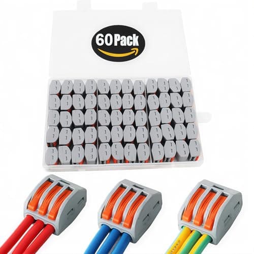 CONNECTEURS ÉLECTRIQUES CESFONJER 16 Pièces Rapides et Compacts pour Câbles PCT-215 (5 Ports) — Kit de connecteurs de câbles - 1