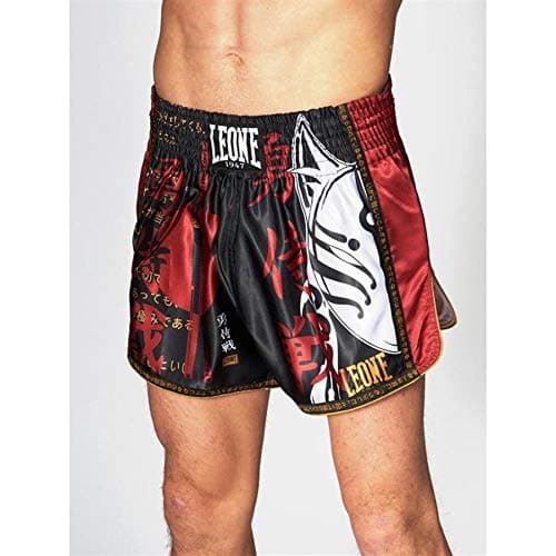 LEONE 1947 Short Kick-Thai Noir Taille S - Chaussures de combat pour hommes - Générales - Souplesse et amorti - Taille u