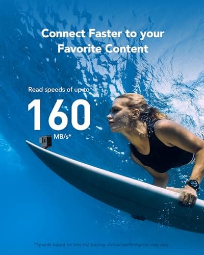 Carte micro SD Lexar Blue, haute vitesse jusqu'à 160 Mo/s, pour smartphones et caméras d'action U3 UHS-I V30 C10